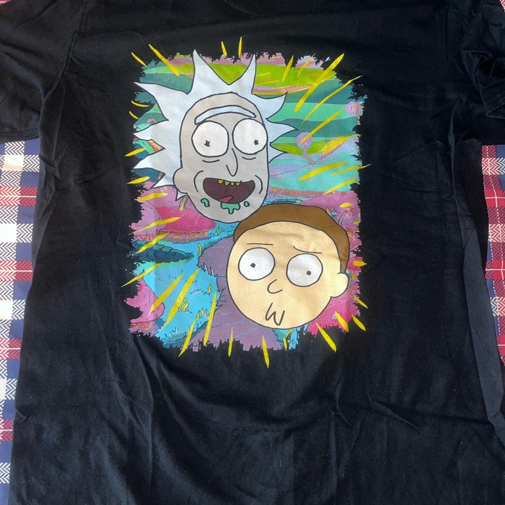 Rick and Morty Black Graphic Tee